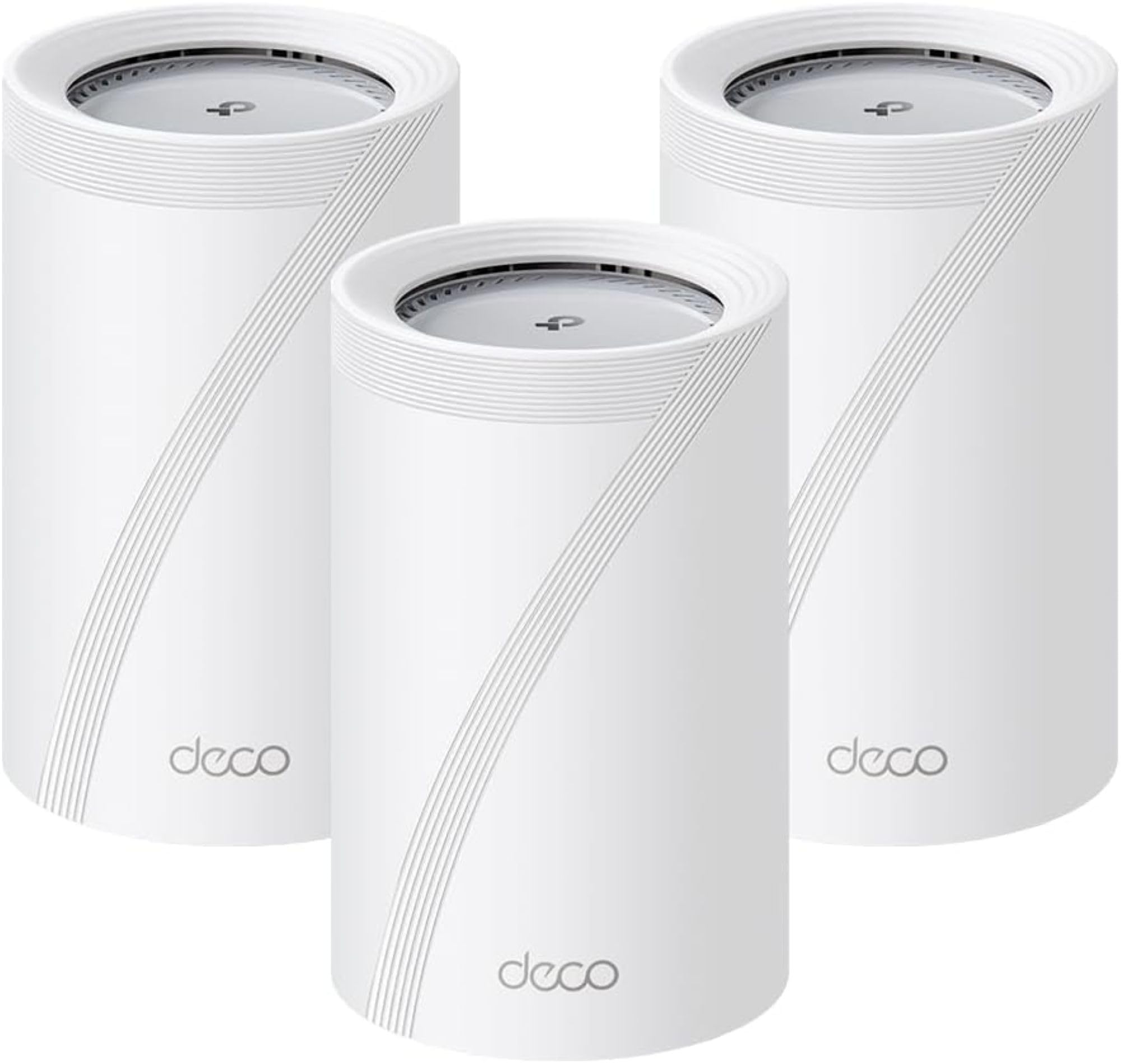 TP-​Link WiFi 7 Mesh BE9300 Tri-​Bande, 2 Ports 5Gbps, Port 2.5Gbps, MLO, Itinérance Transparente, Contrôle Parental, Compatible avec Toutes Les Box Fibre, WPA3, Deco BE65 Pro(3-​Pack)