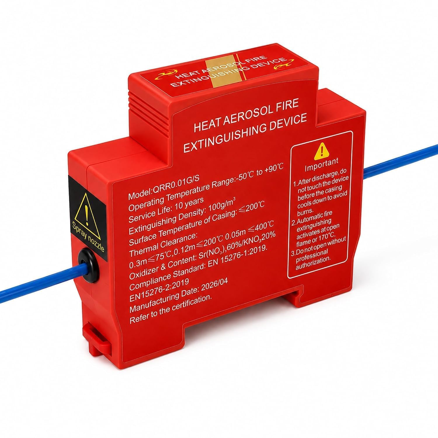 Heat Aerosol Fire Extinguishing Device,Din-Rail-Mounted, for Electricity Meter Box,MCB Box and Solar Distribution Box-image-46
