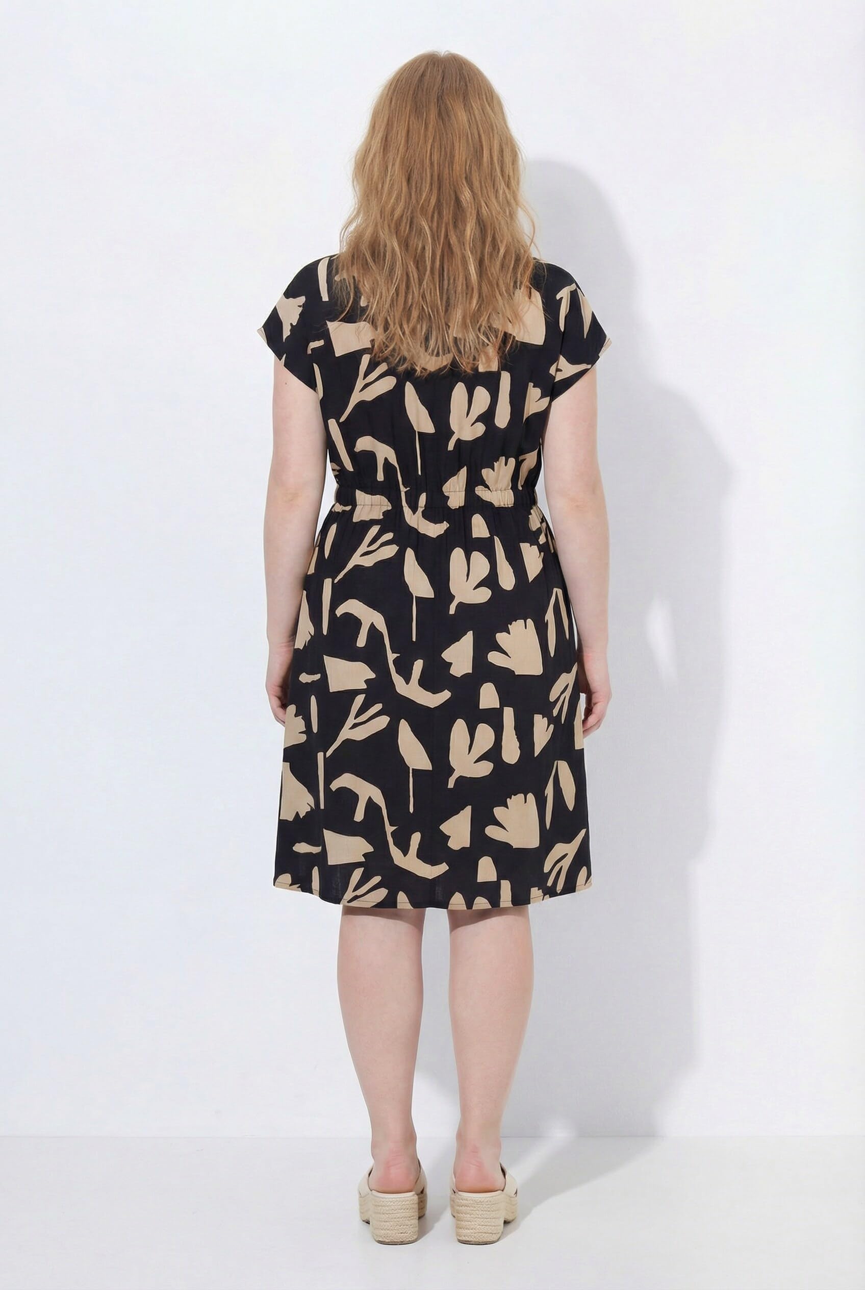 Ulla Popken Damen Midikleid
