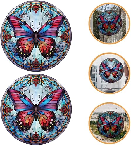 Miniatura 9 de GANAZONO 2 calcomanías de decoración de vidrio, calcomanías estáticas para ventana, pegatina para puerta, pegatina para puerta de bricolaje,