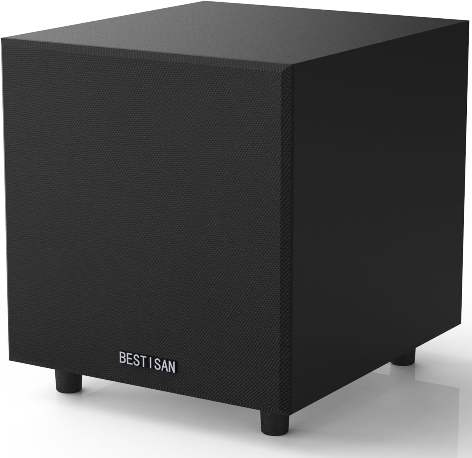 BESTISAN Subwoofer, Powered Subwoofer, Deep Bass Home Theater Sub, High Speaker Level Input/Output, 6.5 Inch, Black