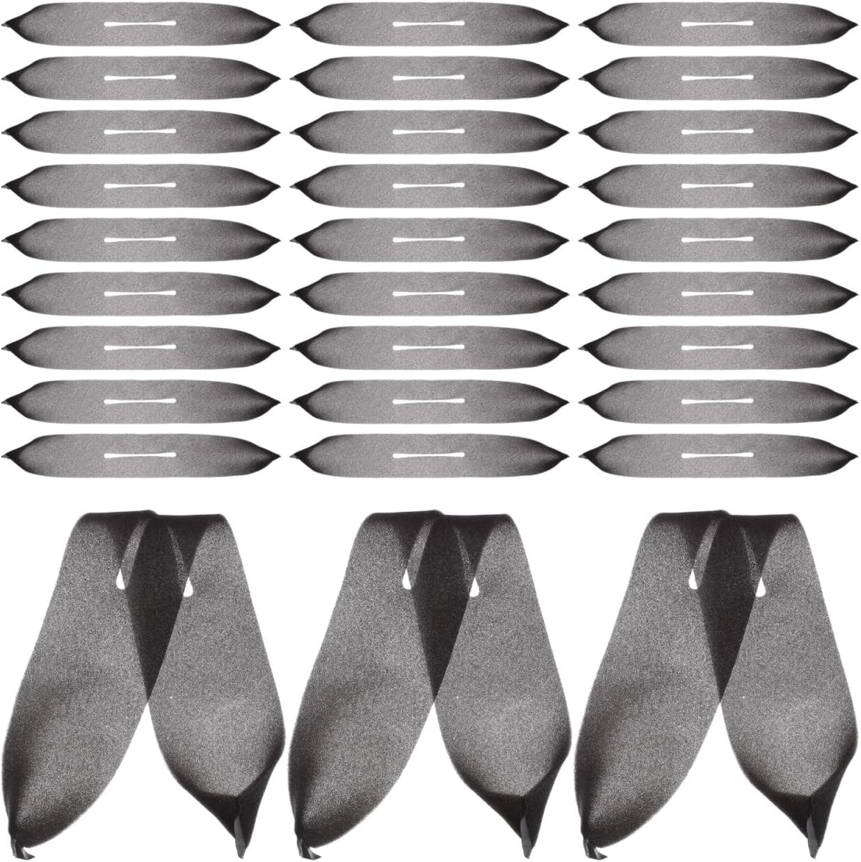 Mikikit Hanger Sponge Covers 50Pcs Anti-Slip Foam Strips Clothes Rack Protector for Coat Hangers Non-Scratch Lightweight Hanger Grips for Closet Organization