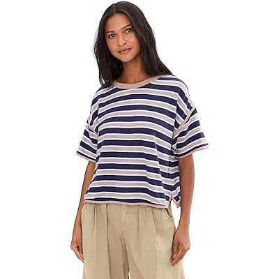 Free People We The Free Clean Rugby Tee navy combo