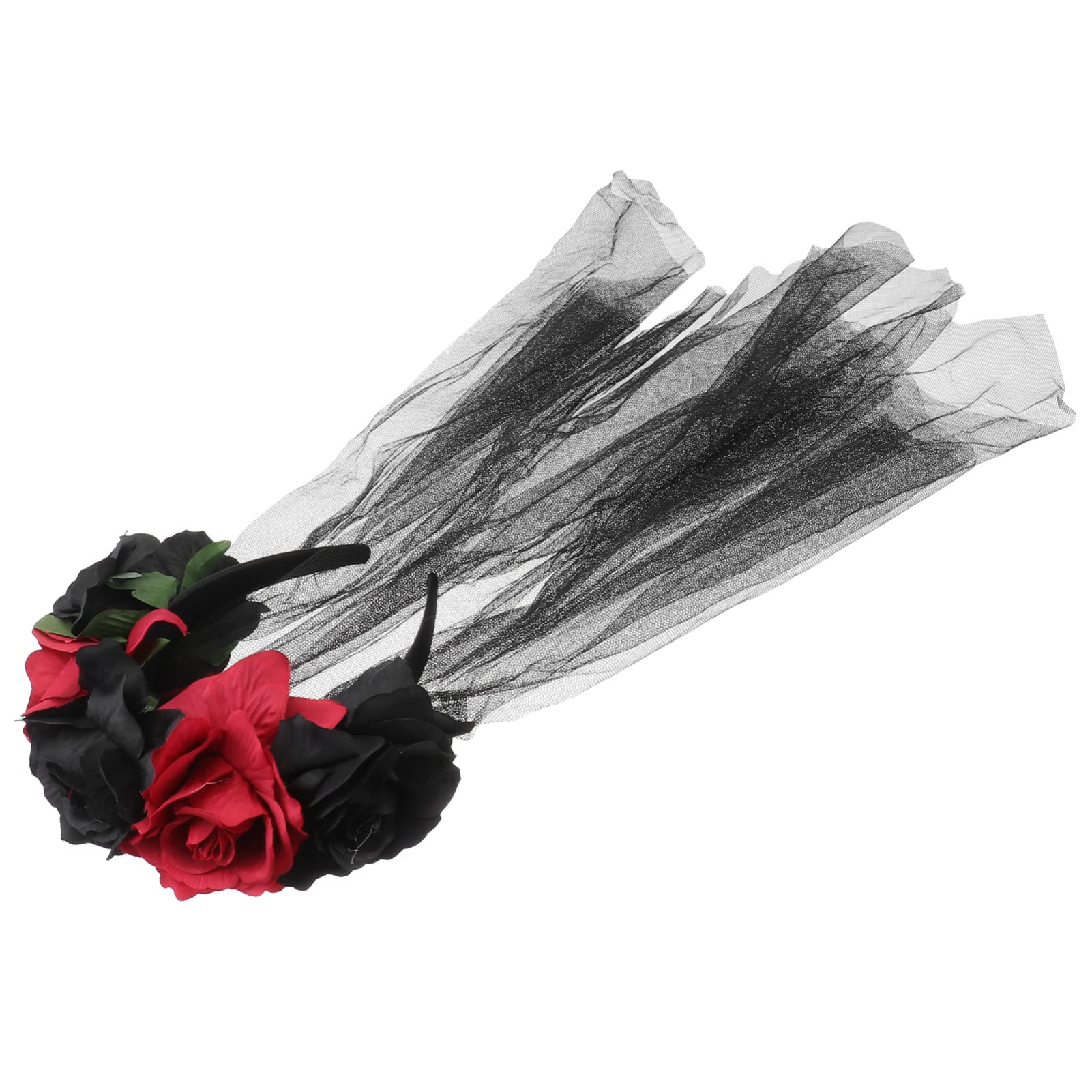 FOMIYES 3 Diademas Con Velo De Día De Los Muertos Velo Mexicano Corto De Novia Diadema Gótica De Cosplay Para Mascarada Y Actuación.
