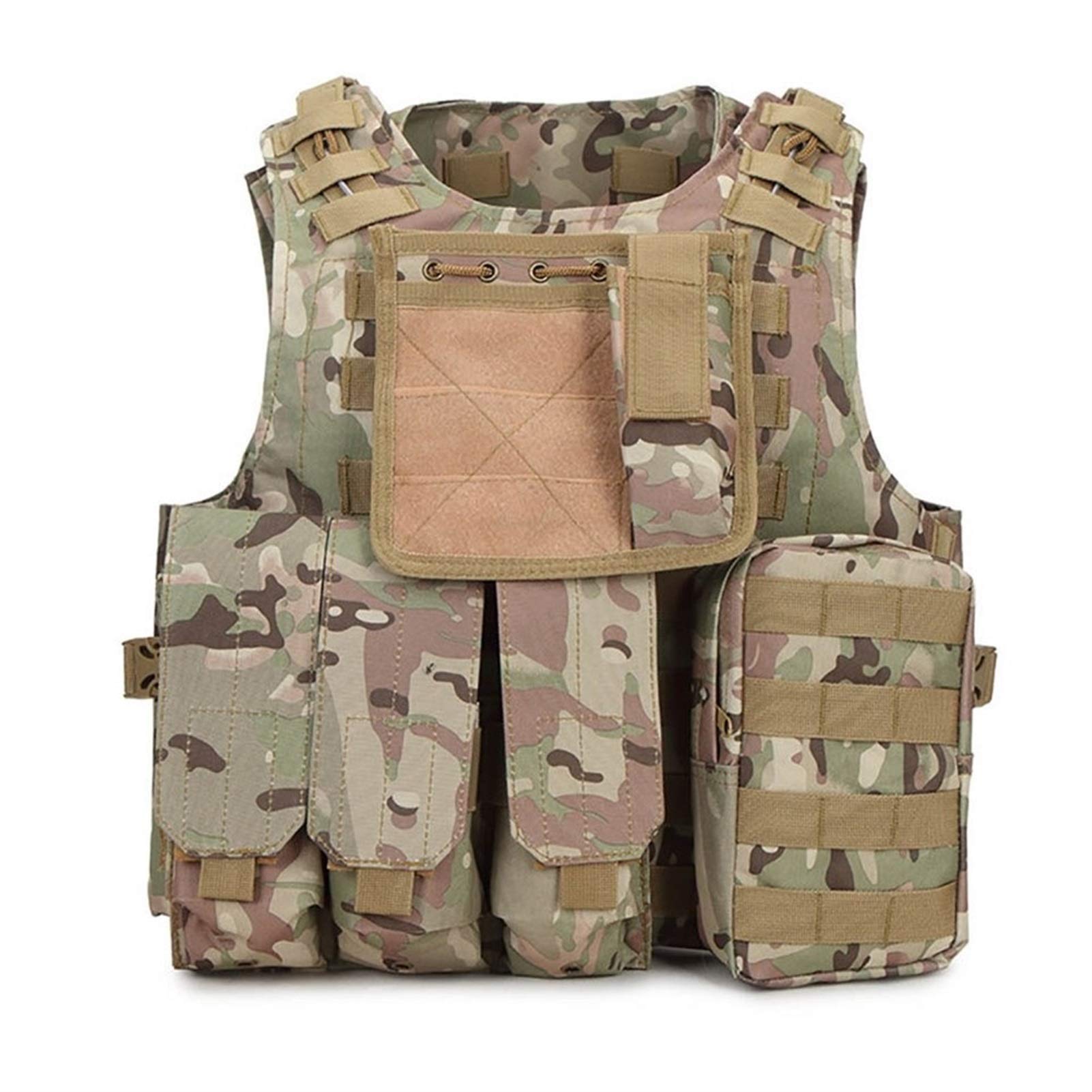 HXSZWJJ Camuffamento di Caccia Tattica Militare Il Corpo della Maglia di Caccia Vest Outdoor Jungle Attrezzature