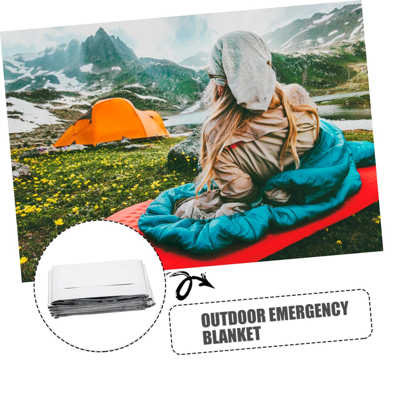 BESPORTBLE in Adventure 4-Piece Survival Blankets Reflective for Cold Environments