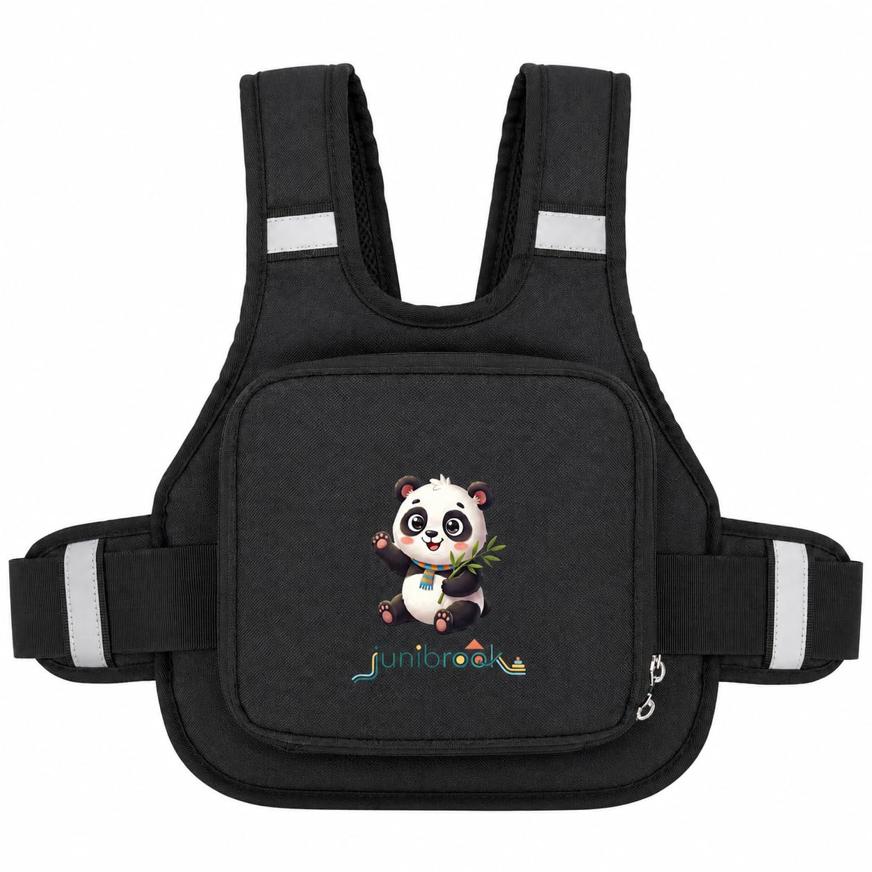 Bike Accessories Child Safety Harness Riding Support | Motorcycle Gear Adjustable Secure Strap | Visibility Protection Featuring Reflective Element Two-Wheeler Passenger Use | Panda-image-44