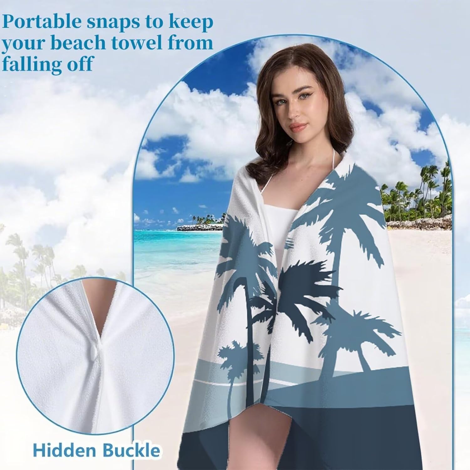 Beach Towel 90x180cm Bath Towels, Quick Dry Microfiber Towel, Sand Free, Super Absorbent, Lightweight, Compact Design, Towels for Bathroom Travel, Pool, Gym, Camping, Beach Vacation Essentials A2-115