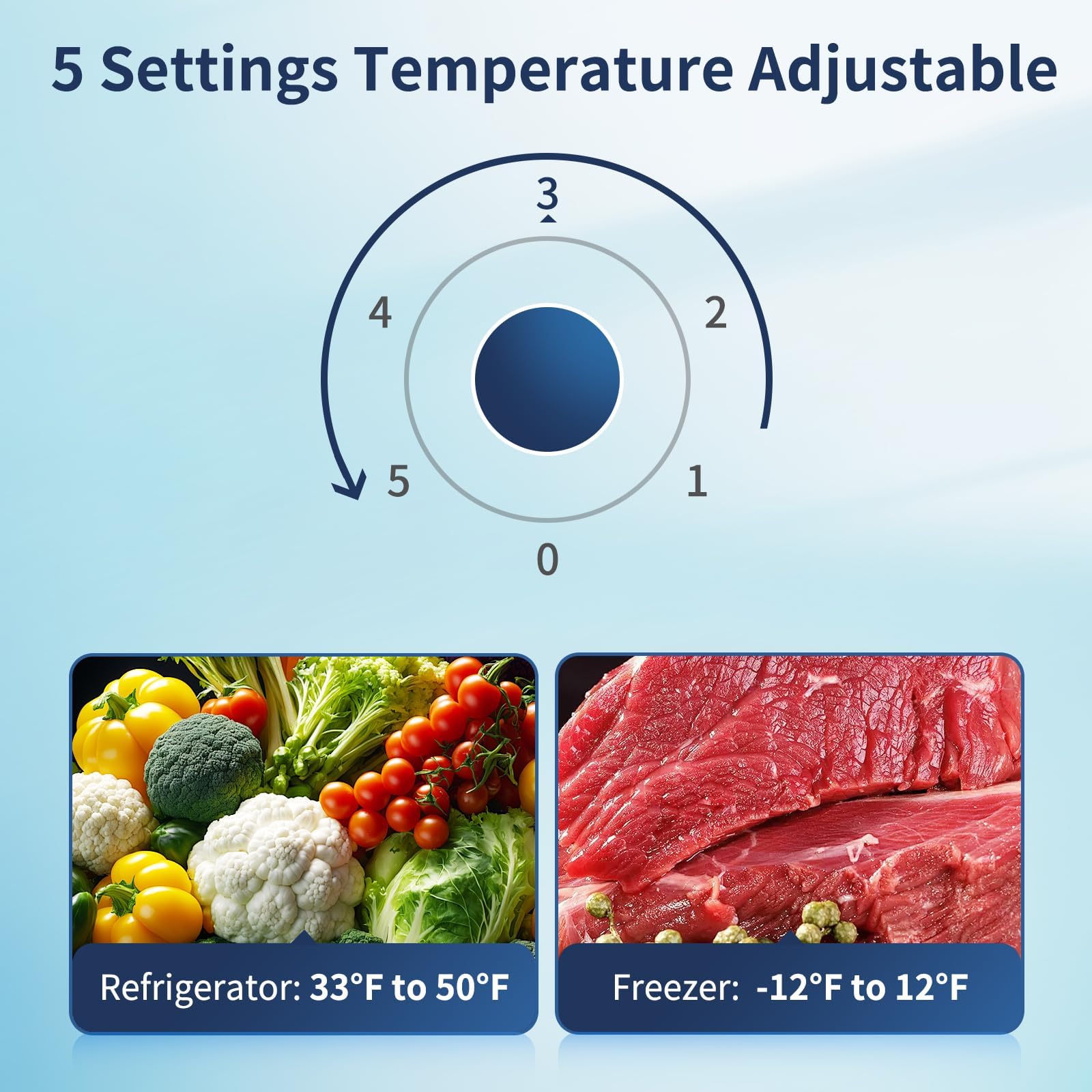 Bangson 7.7 Cu.Ft Refrigerator With Top Freezer Apartment Size, Fridge For Small Spaces, Office Studio, Energy Saving Low Noise Adjustable Thermostat, Stainless Steel, Silver on Fridge.com - View 5