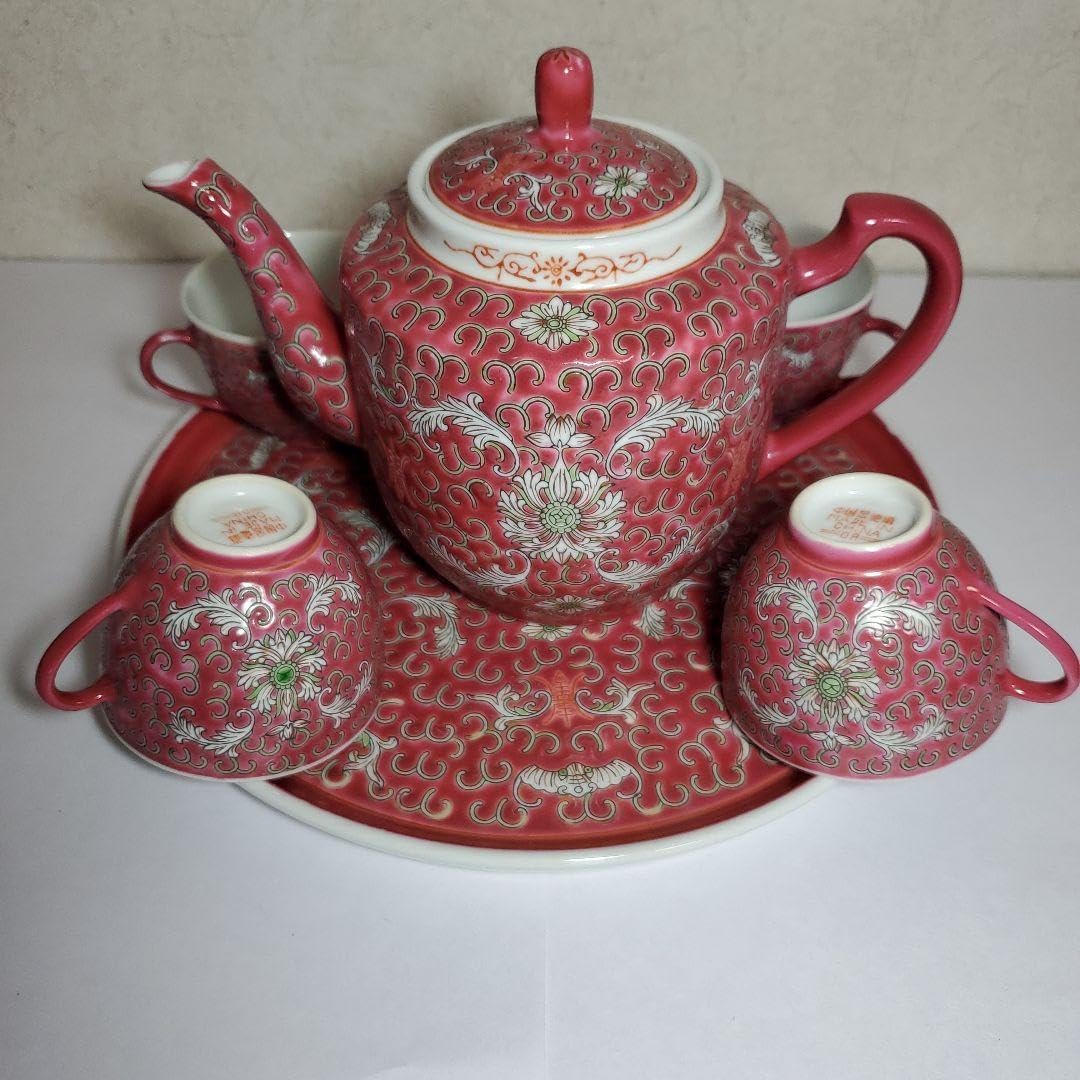 有田焼 其泉窯の錦岩花鳥ティーポット 新品 有田焼 錦岩花鳥文 ウーロン