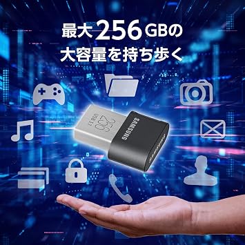 Samsung Fit Plus 256GB 400MB/S USB 3.1 Flash Drive MUF-256AB/EC Domestic Regular