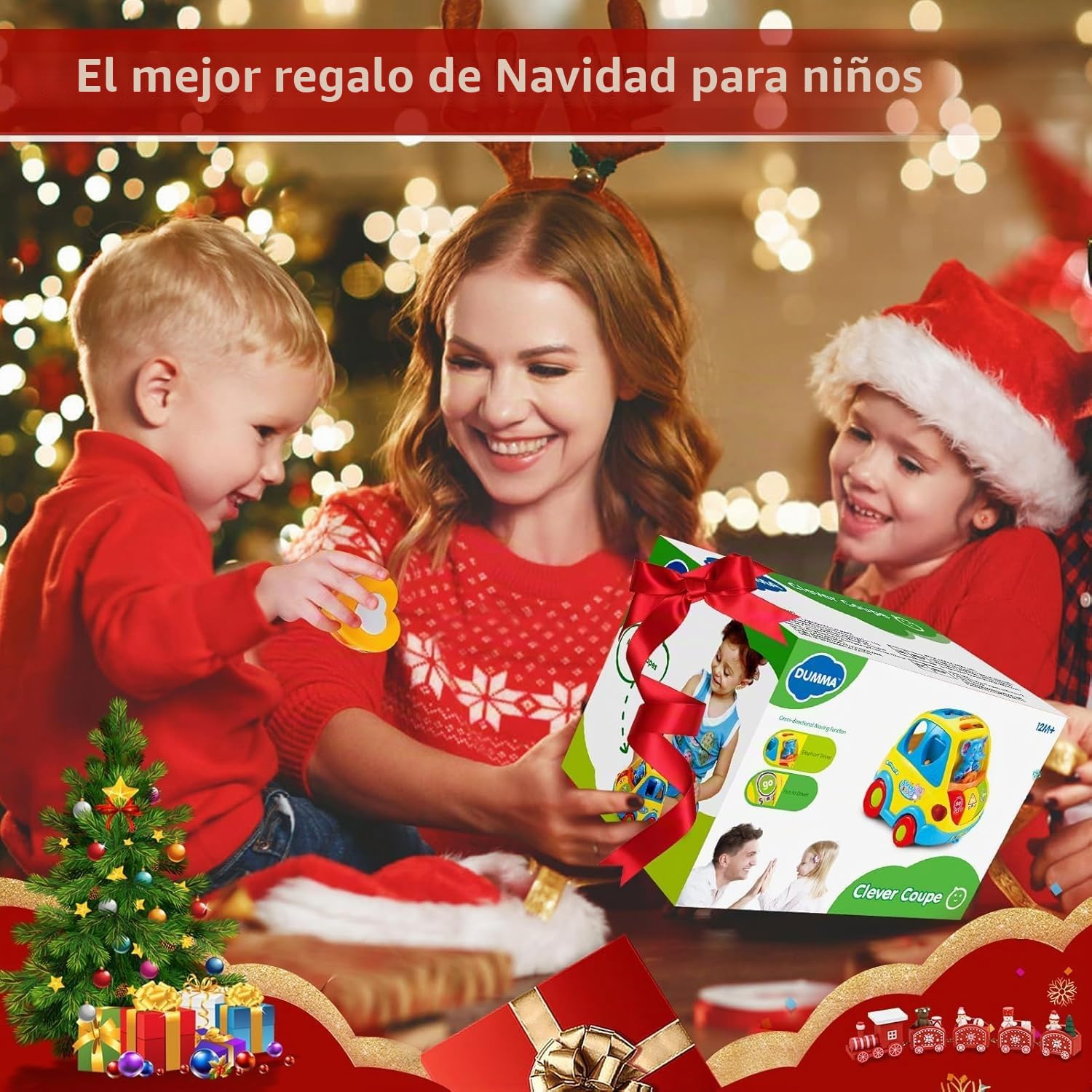 KALOISYHE Juguetes Niños 1 año Juguetes Bebes 12 18 Meses Coche clasificador de Formas Musical Sonidos de Animal con Luces y 5 Bloques Montessori Juguetes Educativo Juegos 1 2 Años Regalo Bebe