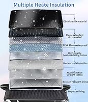 Vista 6 de Ajuste personalizado para cubiertas de nieve para parabrisas BMW, 8 capas impermeables resistentes al viento, protección contra heladas, hielo, sol