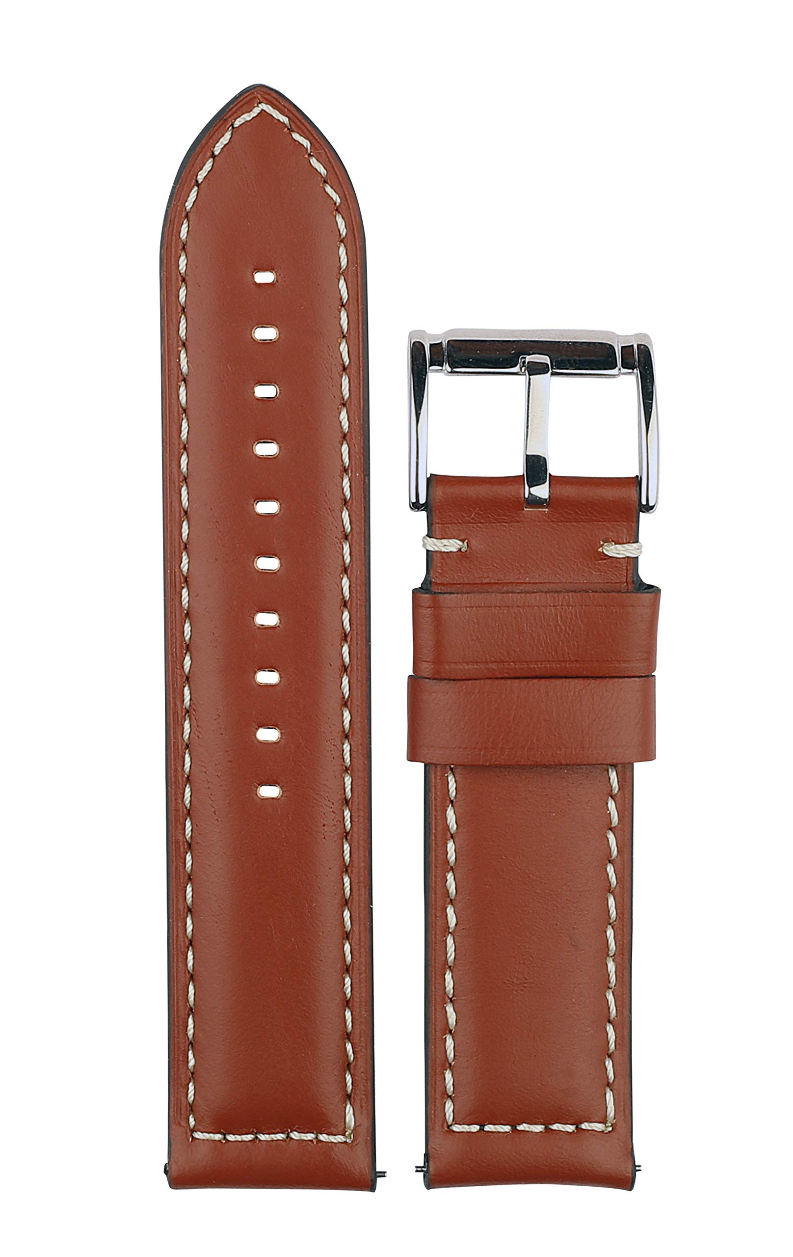 EXOR CHQ LT TAN Colour leather watch straps With CUT EDGE finish of 22MM Genuine Leather watch strap/bands (B08MV8WLBF) Amazon Price History, Amazon Price Tracker