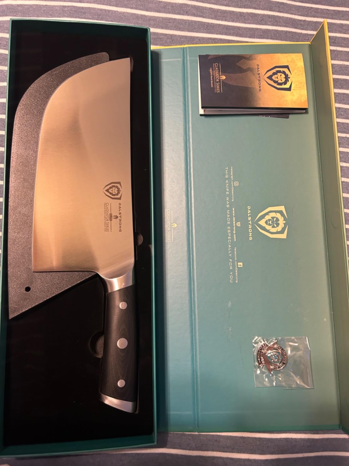 TUO Cleaver G10 handle detail