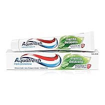 Aquafresh Dentifricio Tripla Protezione, Denti Forti, Gengive Sane, Smalto Rinforzato, Alito Fresco, Gusto Menta Delicata, 75ml