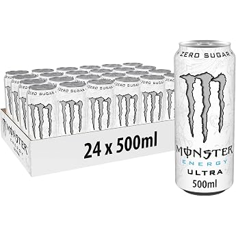 Monster Energy&reg; Ultra White - Caffeinated Energy Drink with Refreshing Light Citrus Flavour - Full Flavour, Zero Sugar, Zero 