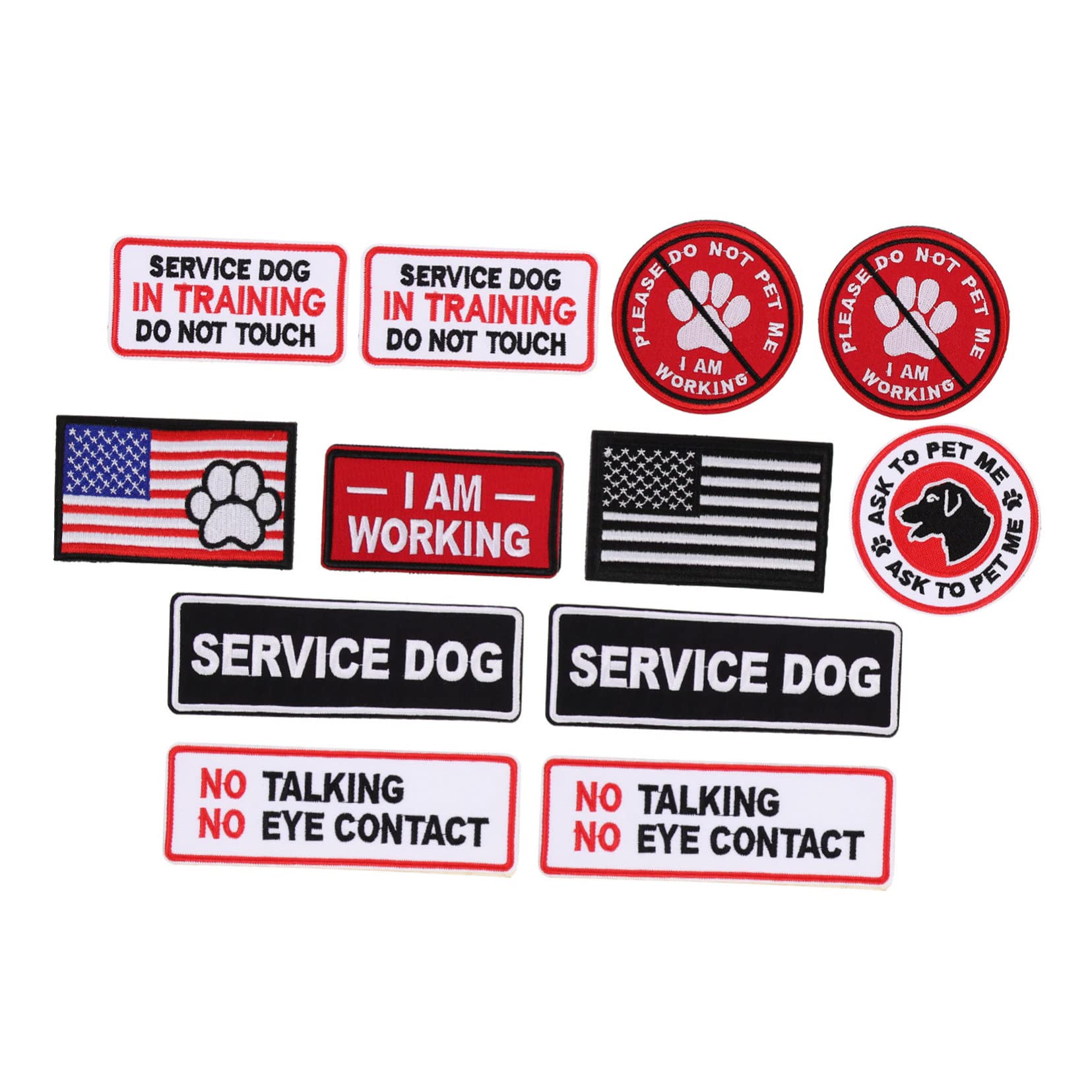 jojofuny 2 Set Patches Militari Adesivi Per Abbigliamento Toppe Ricamate Per Personalizzazione Vestiti E Per Appassionati 12 Pezzi * 2