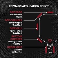 Vista 7 de CRBN Pickleball - Tungsten and Lead Tape for Pickleball Paddles - Paddle Weights - Enhance Paddle Stability & Expand Sweet Spot