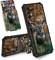 Vista 18 de Funda tipo cartera para Samsung Galaxy S23 Ultra, de doble capa, resistente, a prueba de golpes, con ranura para tarjetas desmontable y función