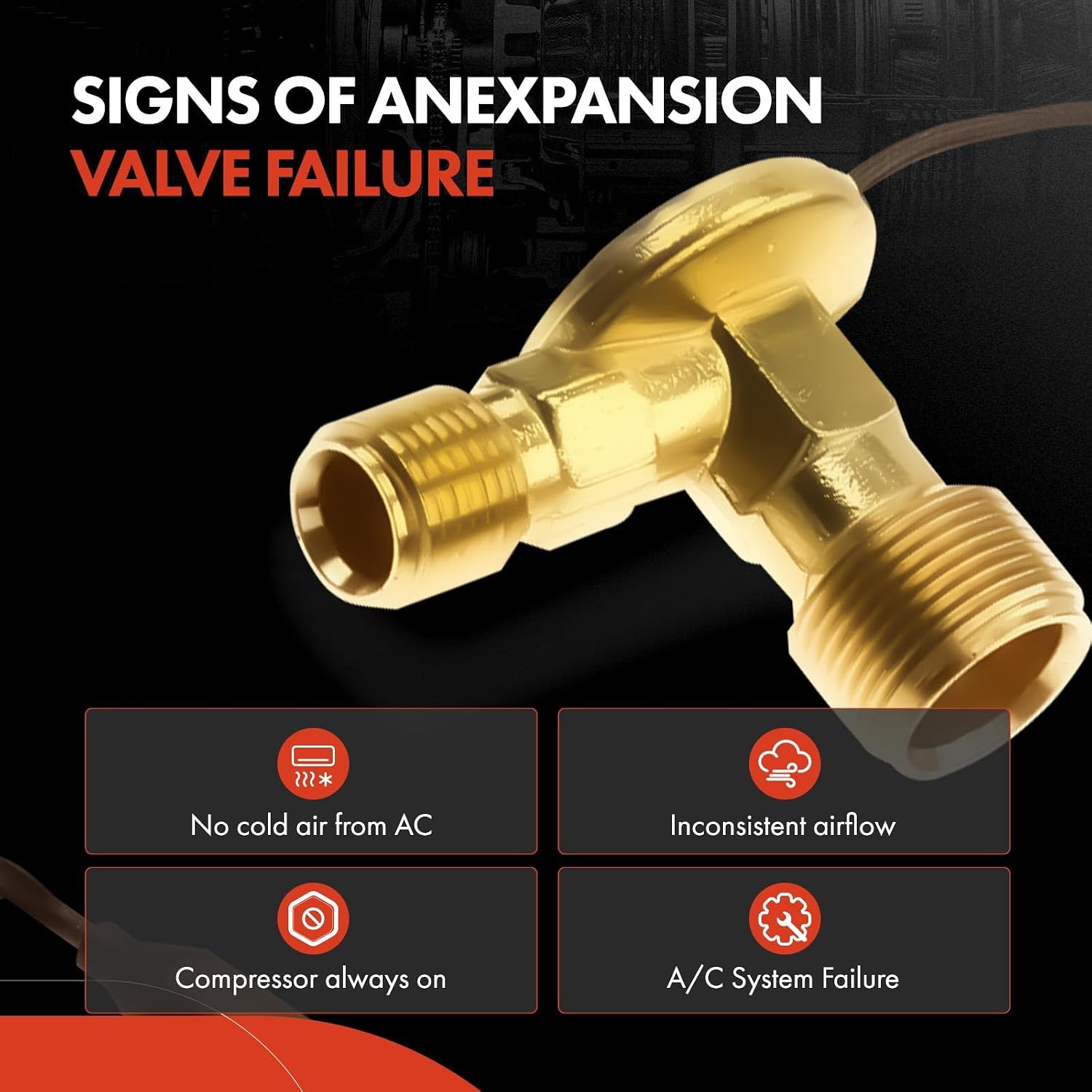 A-Premium AC Expansion Valve Compatible with Honda Pilot 2003-2008 & Acura MDX 2004-2006
