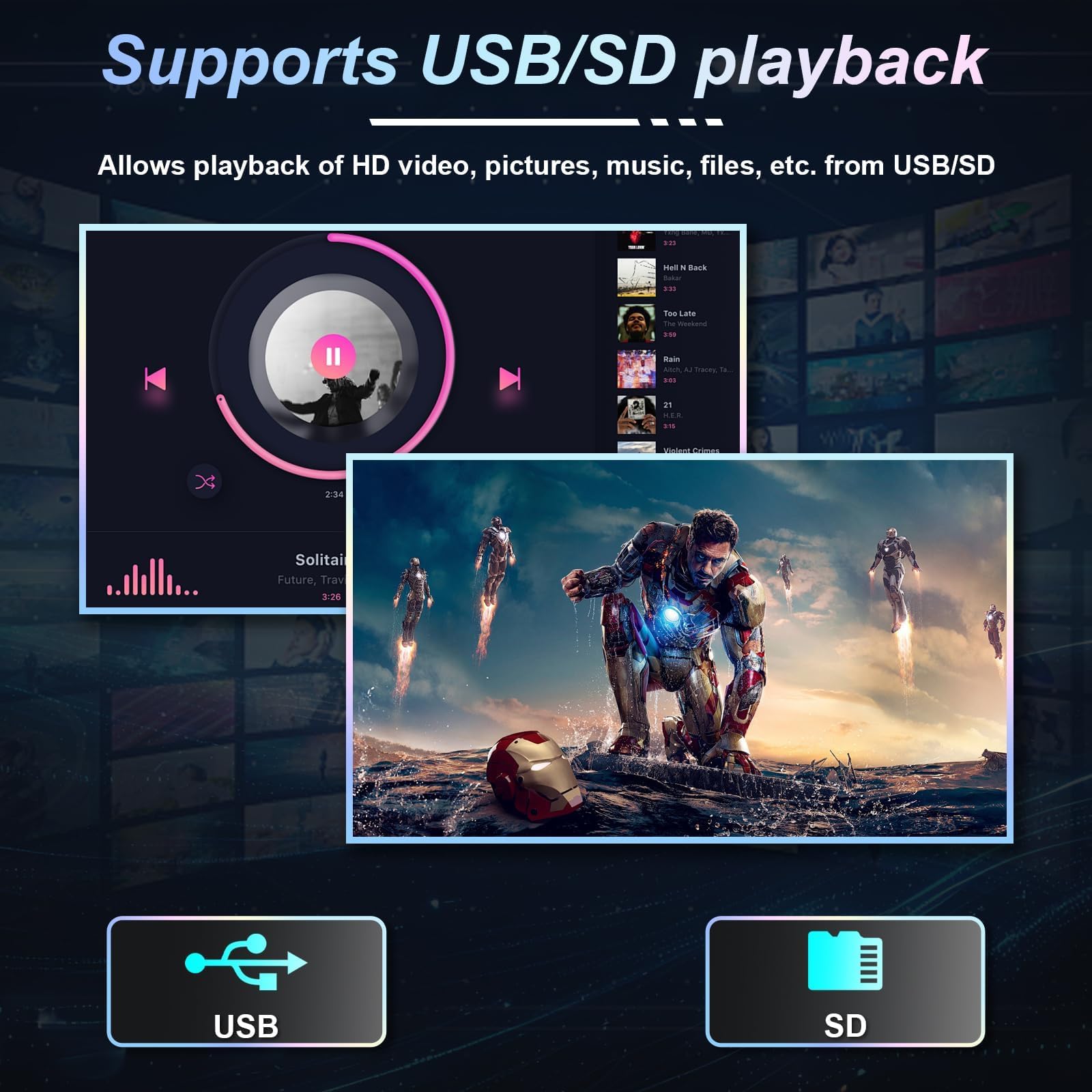 7 pollici Android 14 4 GB RAM + 64 GB Autoradio Stereo GPS Navigazione per BMW Mini Cooper Supporta CarPlay Bluetooth Android Auto WiFi A2DP CD Player 8 core Touch Screen