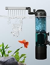 boxtech Filtre pour Pompe à Eau pour Aquarium, Filtre d'aquarium Multifonction, Filtre Submersible Silencieux 6W pour Aquarium de 60 à 120 cm