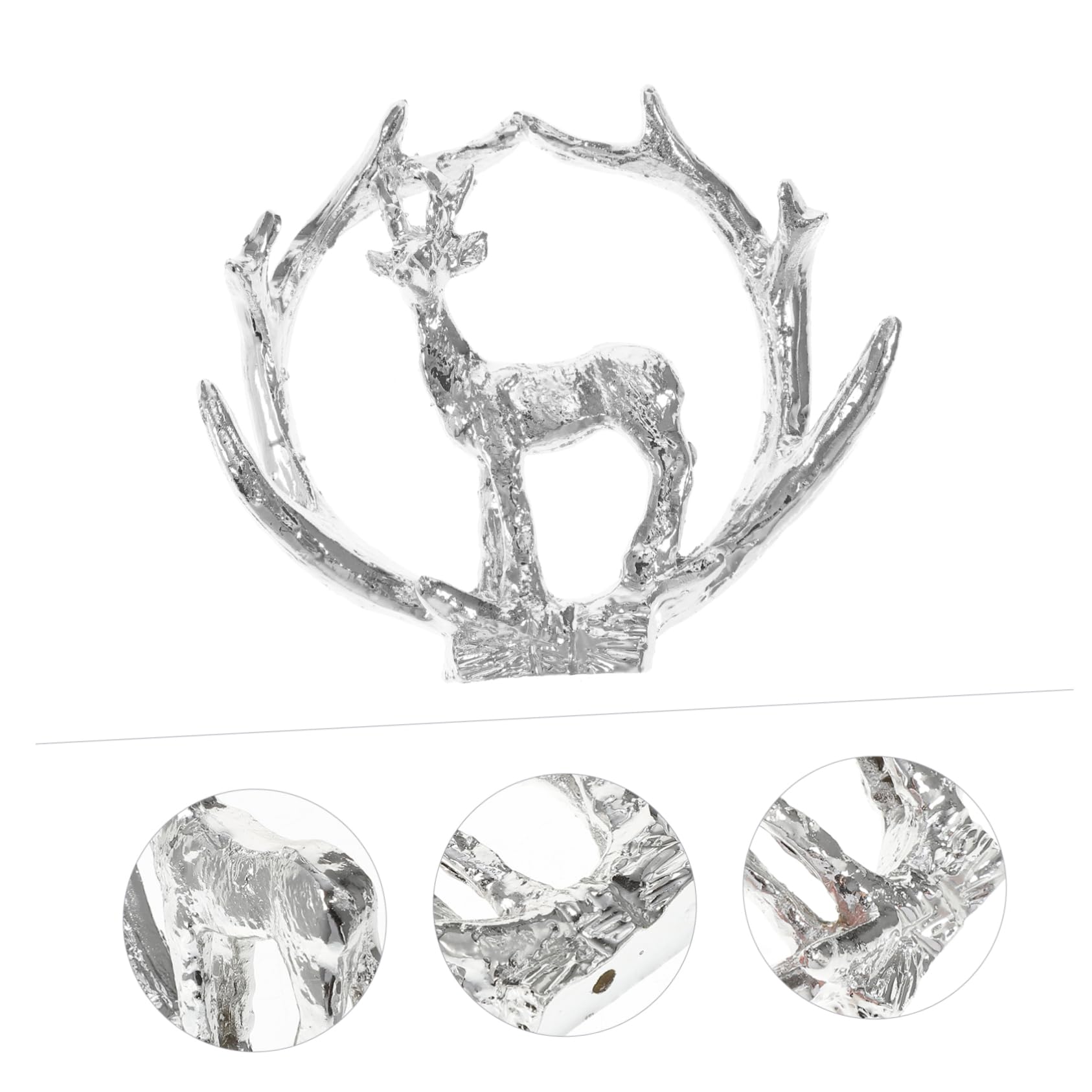 Ciieeo 5 Pezzi Di Ornamenti Da Appendere Allalbero Di Natale Fiocchi Di Neve Decorazioni Per Interni Decorazioni A Forma Di Cervo