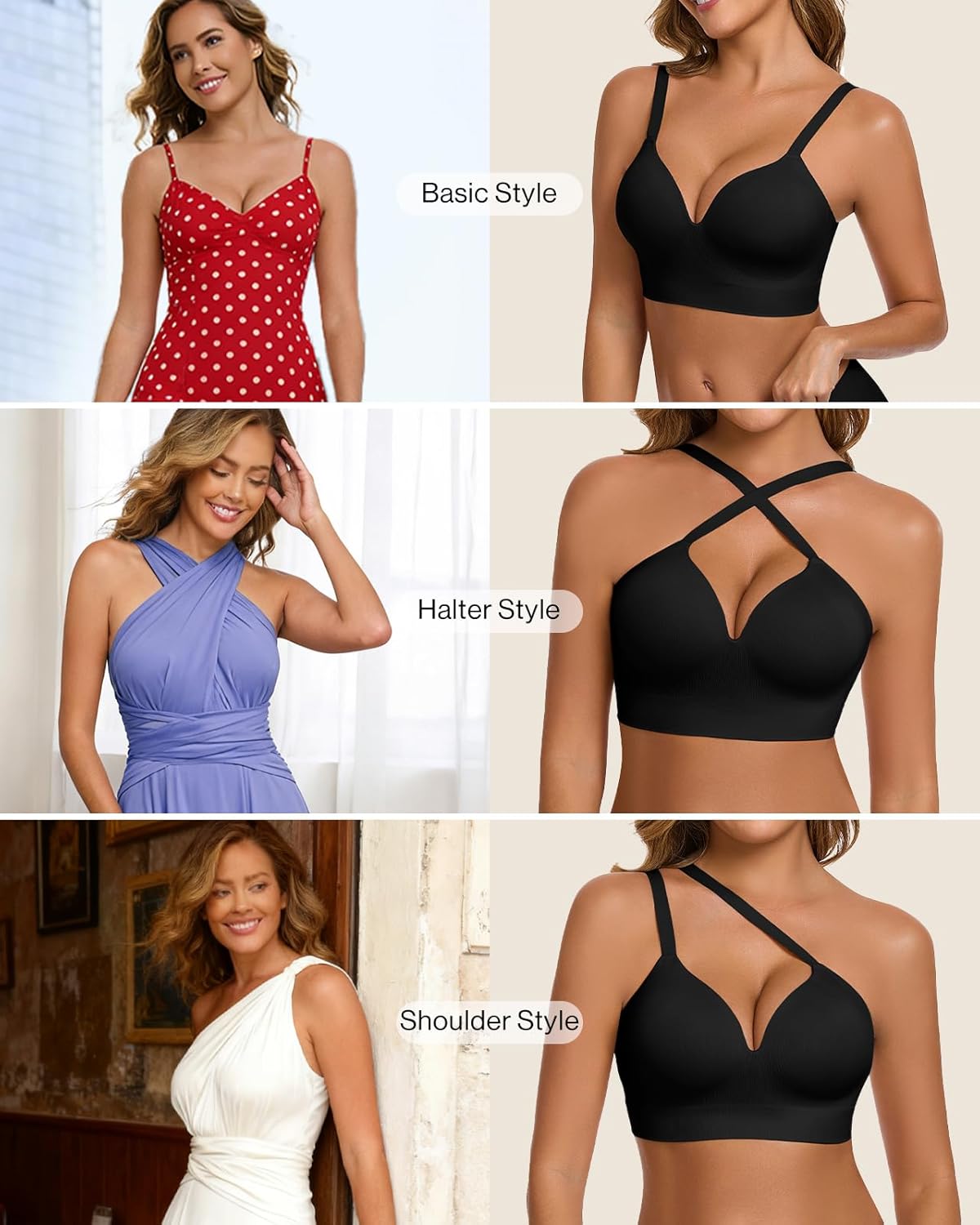 Ubras Push Up Wireless Bra Supportive Seamless Bra Shaping Bra for Big Breast Plus Size - Image 4