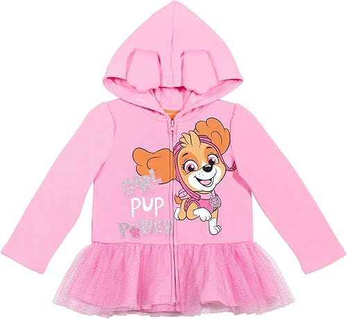 Paw Patrol Skye - Sudadera con capucha y cremallera para bebé a niño grande