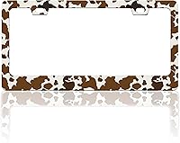 Vista 23 de Marco de matrícula de flores de cerezo con hermosas flores rosadas, divertido soporte de accesorio de automóvil de acero inoxidable para mujeres