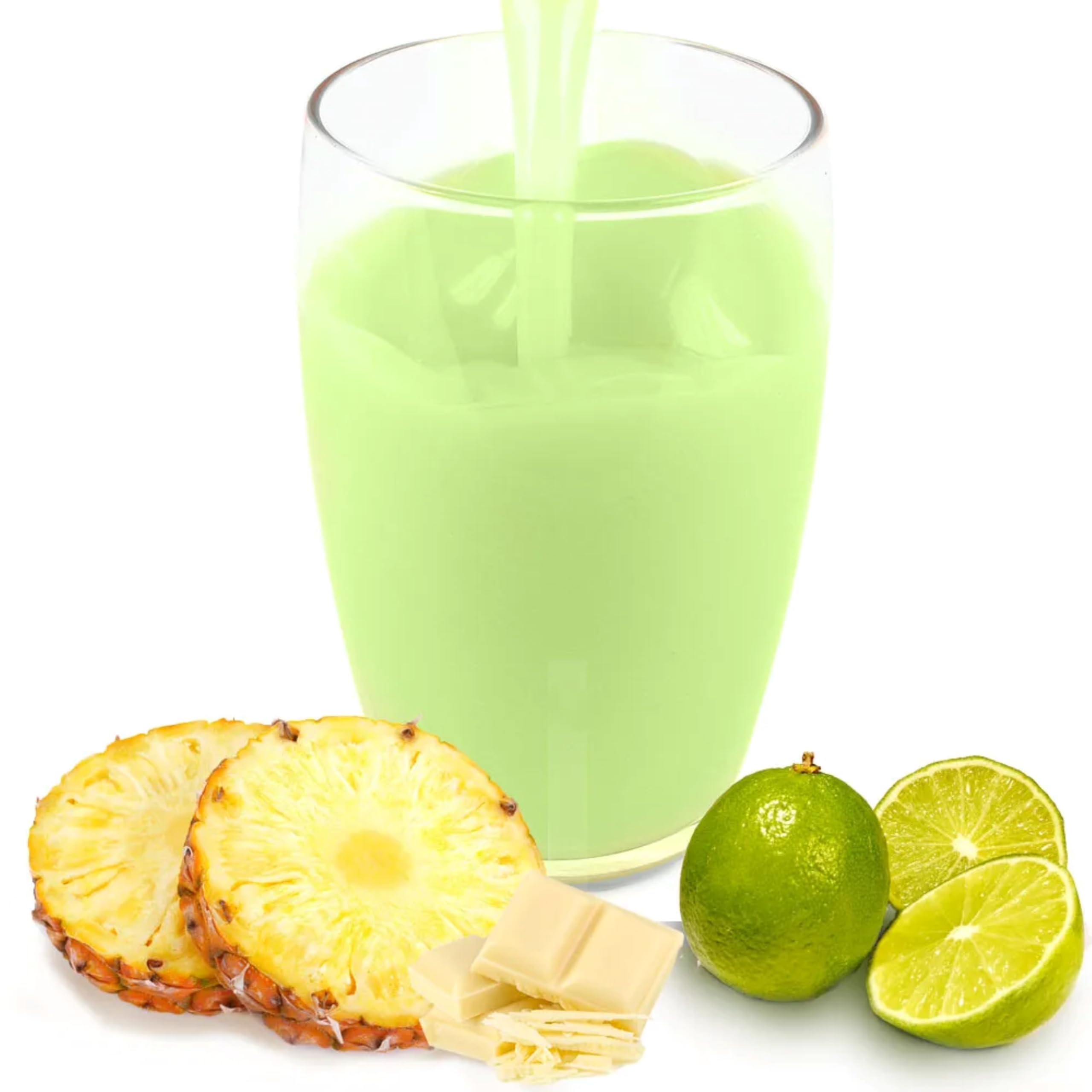 Luxofit Ananas Limette Weiße Schokolade Isotonisches Getränkepulver, L-Carnitin, Elektrolytgetränk, schnelle und einfache Zubereitung, natürliche Farbstoffe (10 Kg)