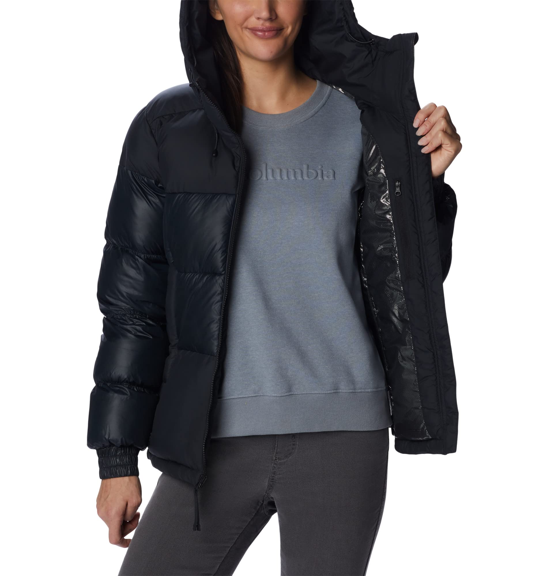 Columbia Pike Lake 2 Hooded Insulated Jacket, Doudoune À Capuche Femme, Black, Taille S