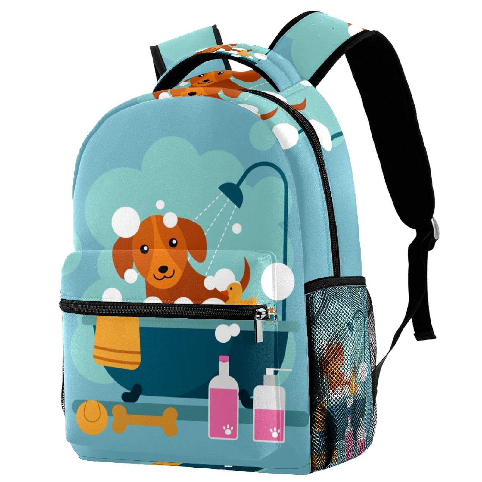 Sac à dos école tigre vert motif élégant imprimé multicolore - 7