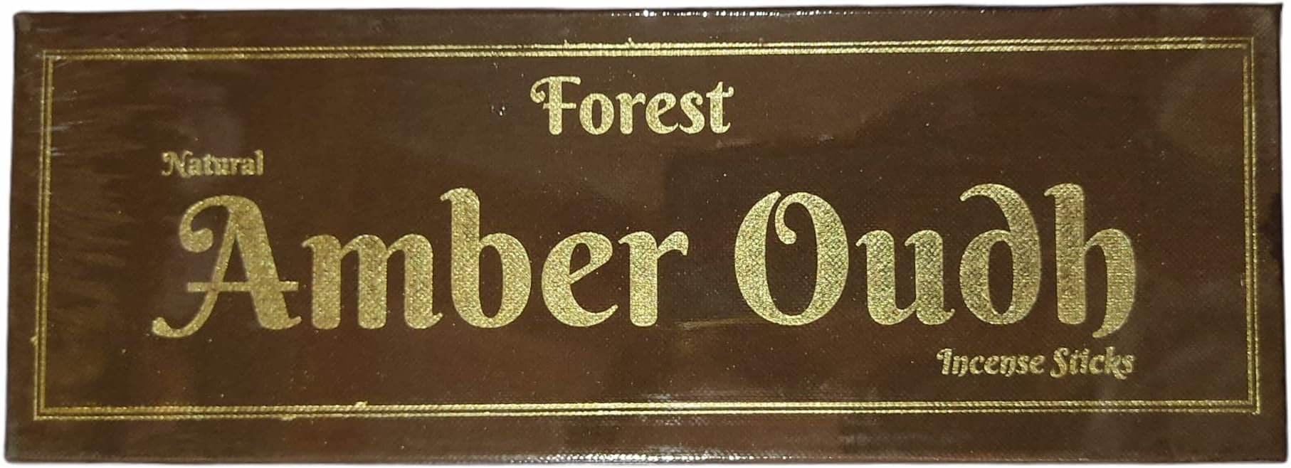 フォレストフレグランス アンバー オード 天然お香スティック 250 GMS ボックス 1個パック (正味重量250 GMS)