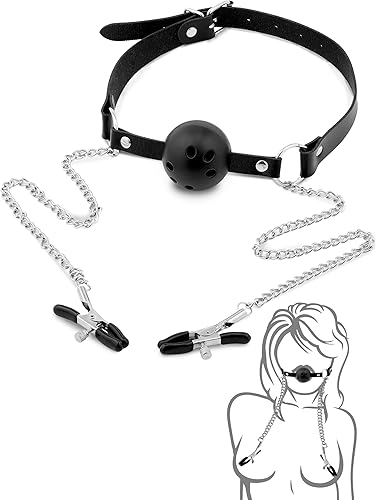 Miniatura 10 de Tapón de bola de mordaza de boca de silicona con retención abierta SM Bondage Parejas Jugar BDSM Juguete sexual Fetiche Bondage Gagger Bozales