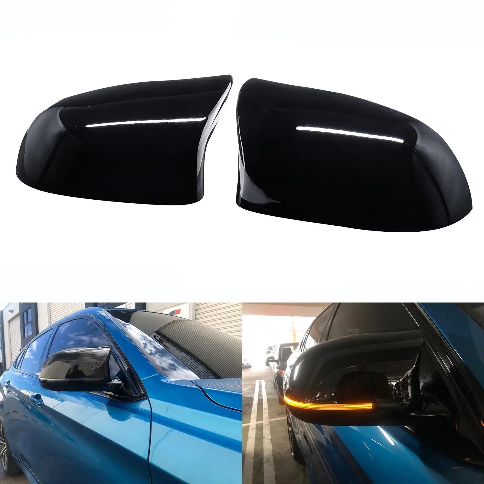 zamiennik do lusterka bocznego Osłony lusterek bocznych pasujące do modeli BMW X3 X4 X5 X6 serii F15 F16 F25 z lat 2014-2018.