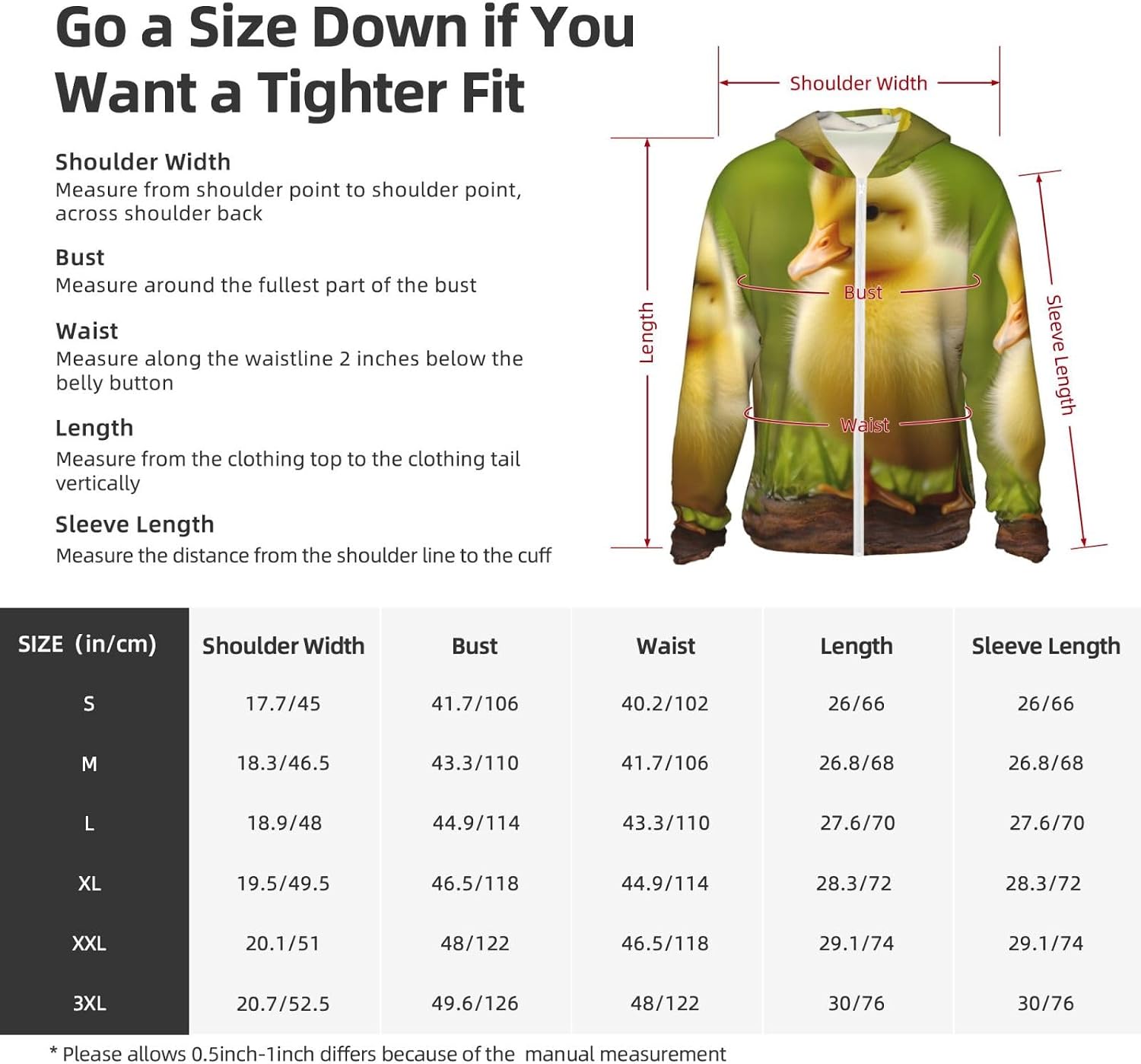 UPF 50+ cute baby ducks Sun Protection Hoodie Lightweight Jacket Full Zip Long Sleeve Sun Shirt