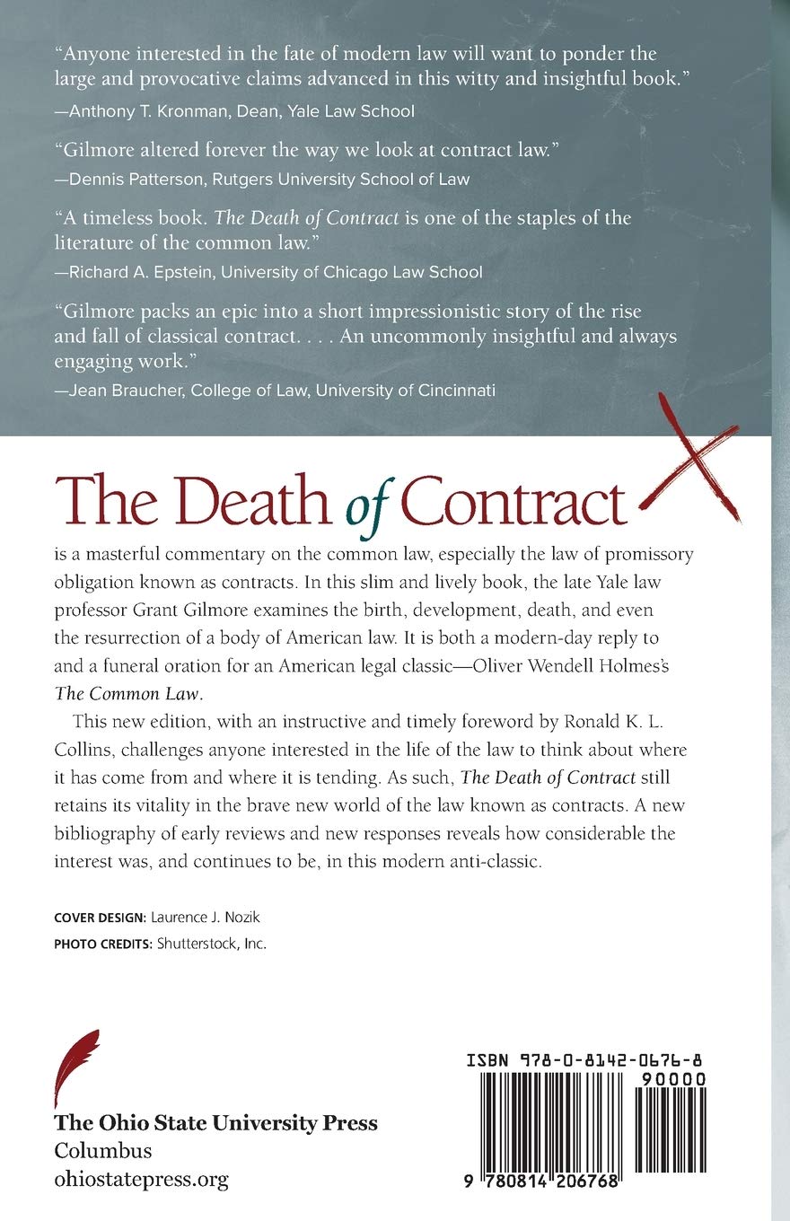 DEATH OF CONTRACT: SECOND EDITION