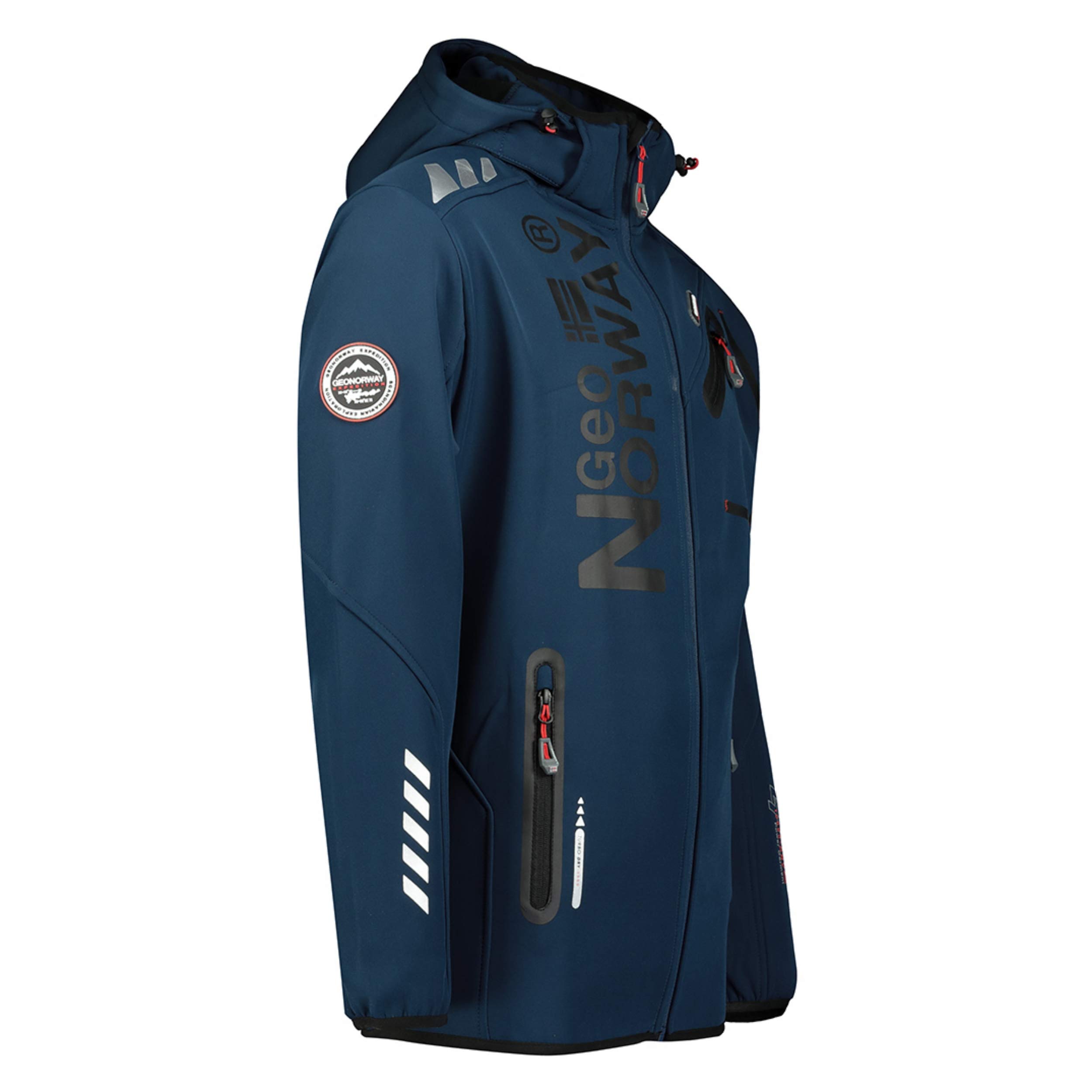 GEO NORWAY ROYAUTE MEN - Kurtka softshellowa Herren - Outdoor Ubergangsjacke Winddichte Winterjacke - Ideal Outdoor Aktivitäten - Softshelljacke Funktionsjacke Warme