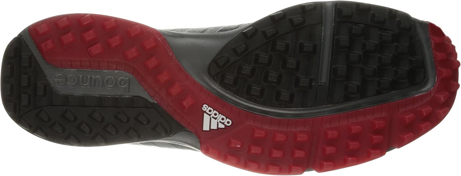 adidas Men's 360 Traxion WD Golf Shoe 8.5 Light Onix/Core Black/Scarlet