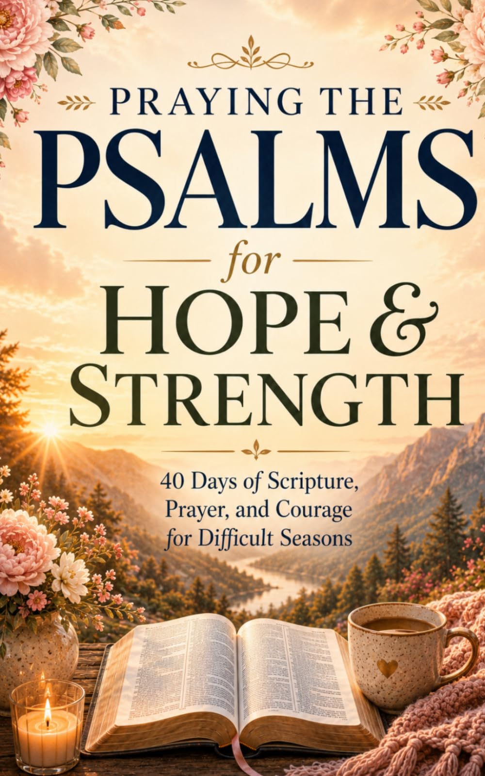 Praying the Psalms for Hope and Strength: 40 Days of Scripture, Prayer, and Courage for Difficult Seasons