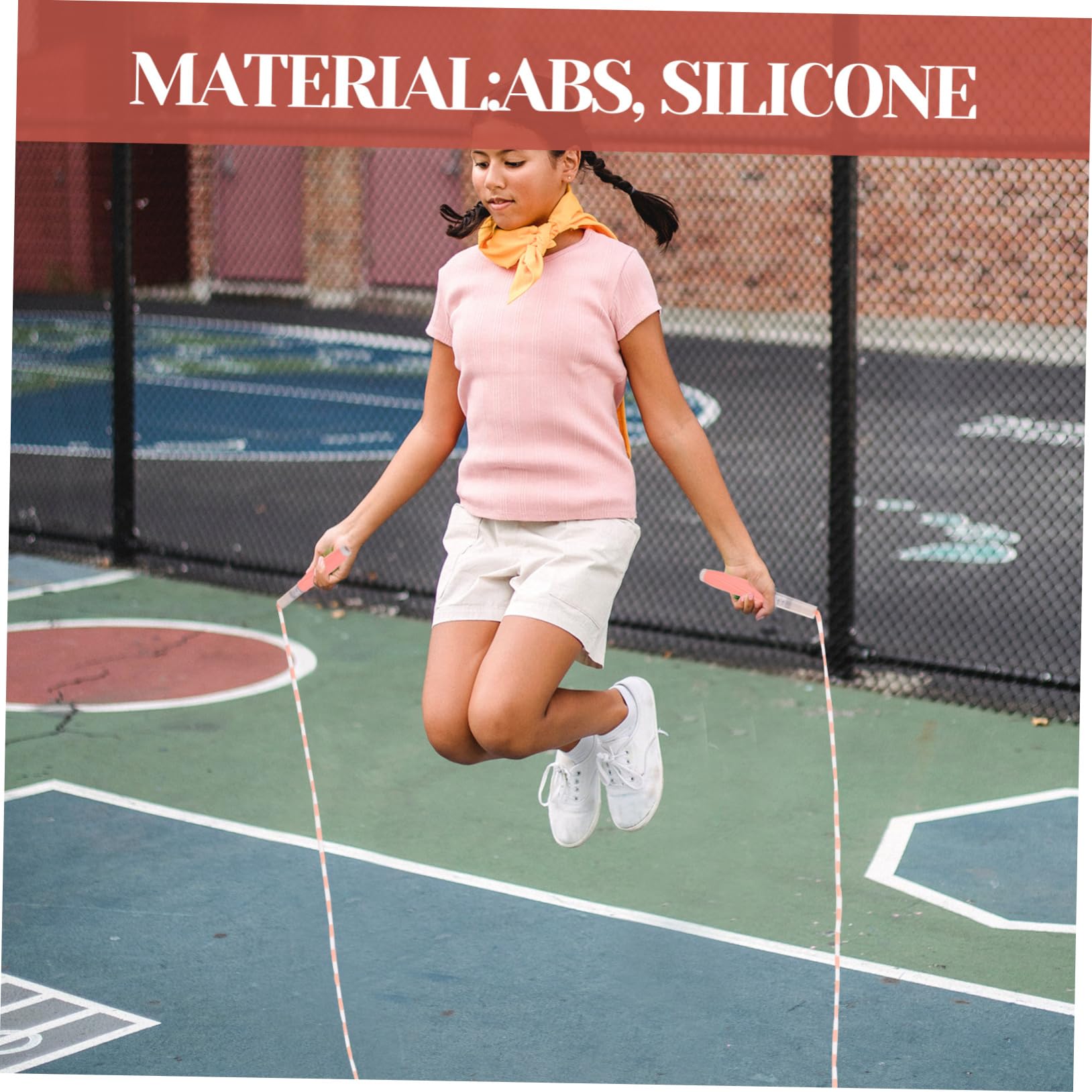 Toddmomy Cuerda de Saltar de bambú Saltando Saltar Cuerdas para Hacer Ejercicio sin Cuerda Beaded Jump Rope Jumping Rope Los saltan la Cuerda. Cuerda Saltar Abdominales de Silicona