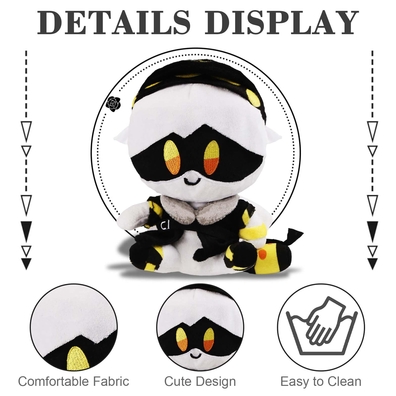 Ainvliya Murder Drones Plush Toy, Among Us Imposter Stuffed Animal, 7.5-11.4 inches, Unisex, Tabletop Play, Cotton Plush - Image 4