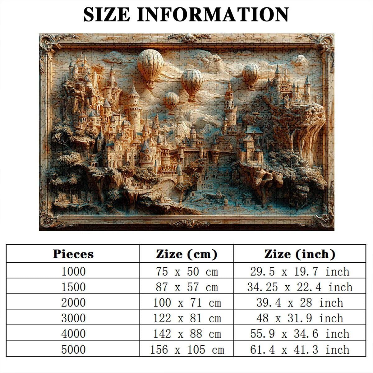 Puzzle 3000 Teile Erwachsene, Puzzle Städte 3000 Teile mit Geschenkbox, Holzpuzzle Erwachsene mit Naturholz, Geschenke für Frauen, Geschenke für Männer, Holzpuzzle Deko Wohnzimmer, (Abstrakt) E-21