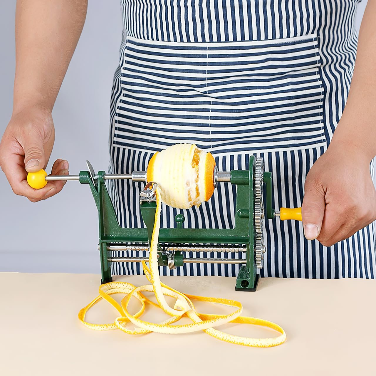 Ciieeo Pelador Manual De Frutas Y Verduras Con Base De Succión Pelador De Patatas Y Naranjas Con Cuchillas Serradas Para Cocina Doméstica Y Uso Fácil