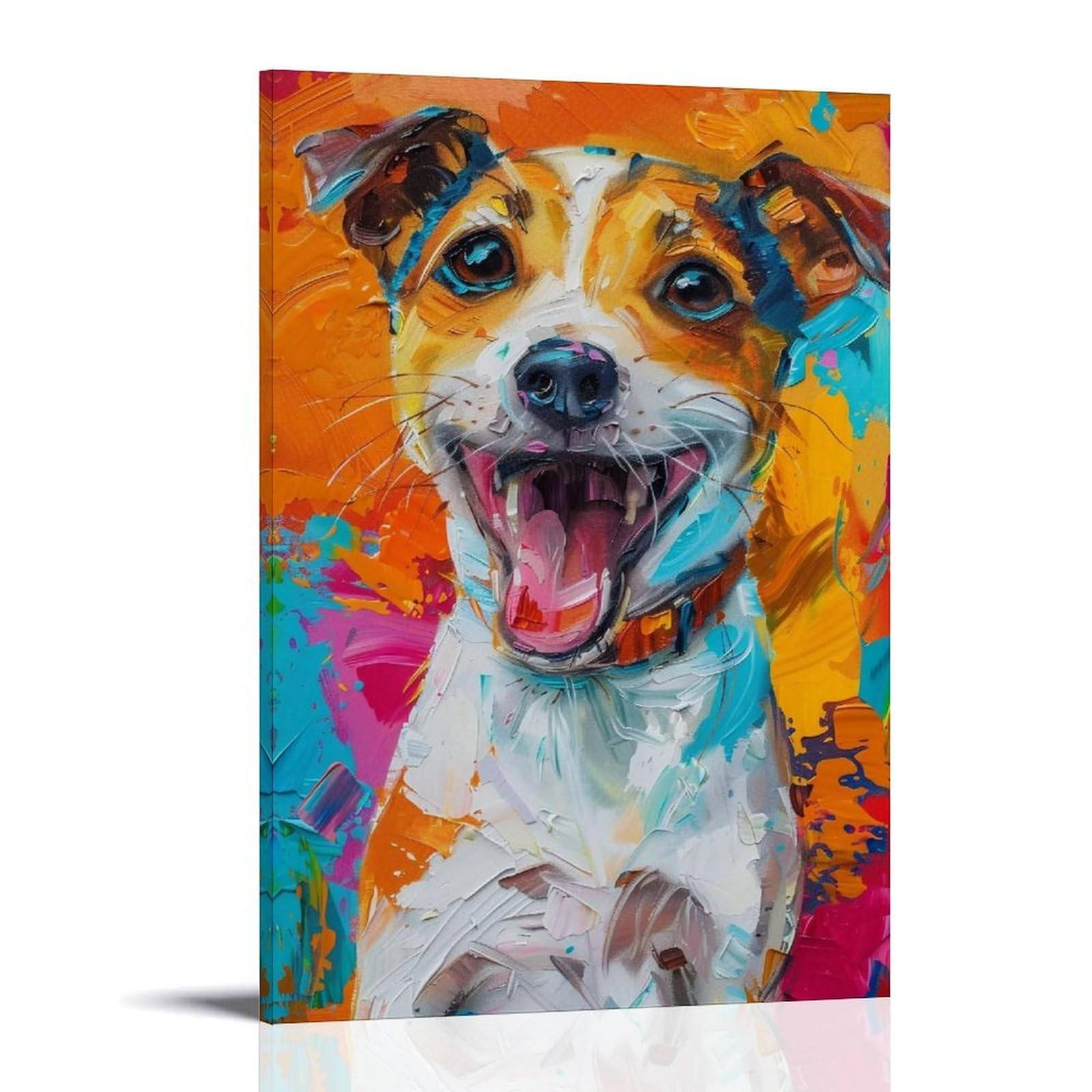 HUERYRYHY Joyful Russell 02 Poster Wall Art Canvas Vintage Aesthetic Painting Decor for Rooms 24x36inch Frame-style