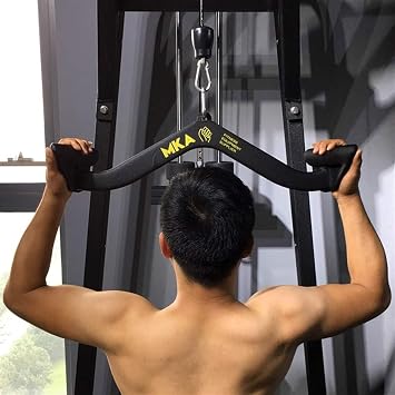 Cable Machine Attachment, Tricep Press Down Cable Attachment Home Gym Fitness Rowing V-bar Back Strength Training Handle Grips for Muscles Exercise