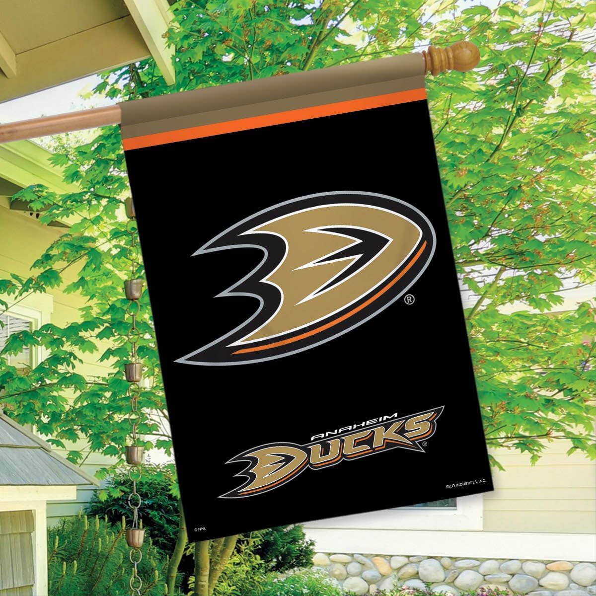 Anaheim Ducks House Flag Hockey Licensed 28" x 40" Briarwood Lane