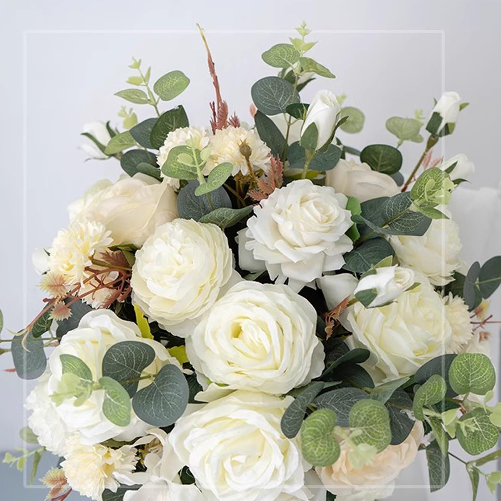 Łuk Ślubny Sztuczna Kwiatowa Dekoracja Ślubna Wiersz Kwiatowy Obszar Wstępny Tło Sceny Dekoracja Kwiatowa (Color : Without table flowers)